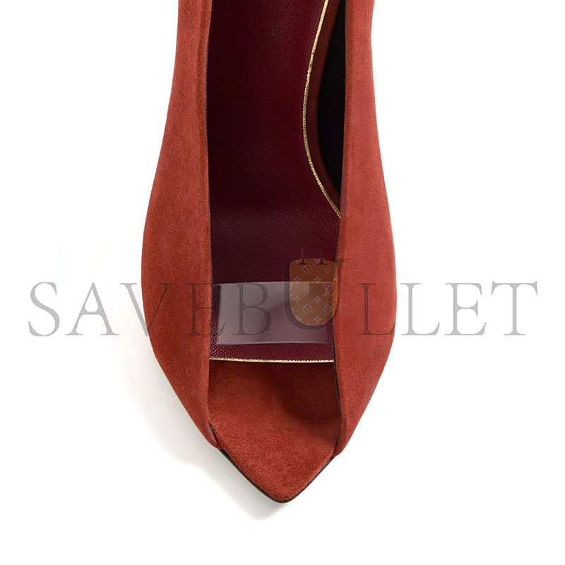 VALENTINO OPEN TOE RÉVÉLÉ SUEDE PUMPS 105MM 8W0S0PG5UHG_AXG